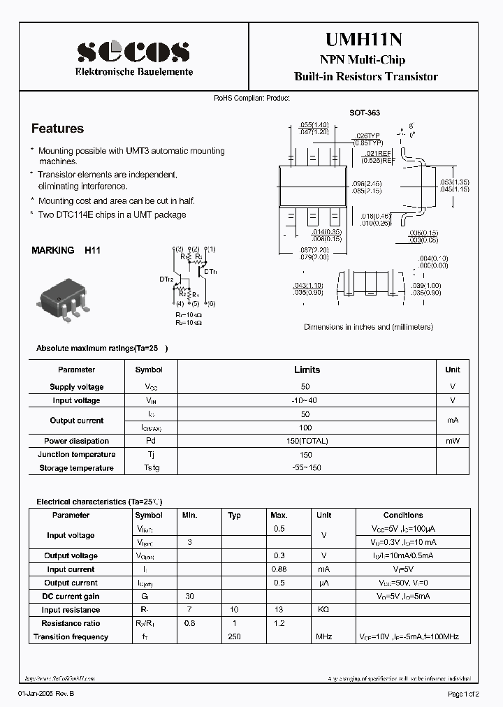 UMH11N_2717925.PDF Datasheet