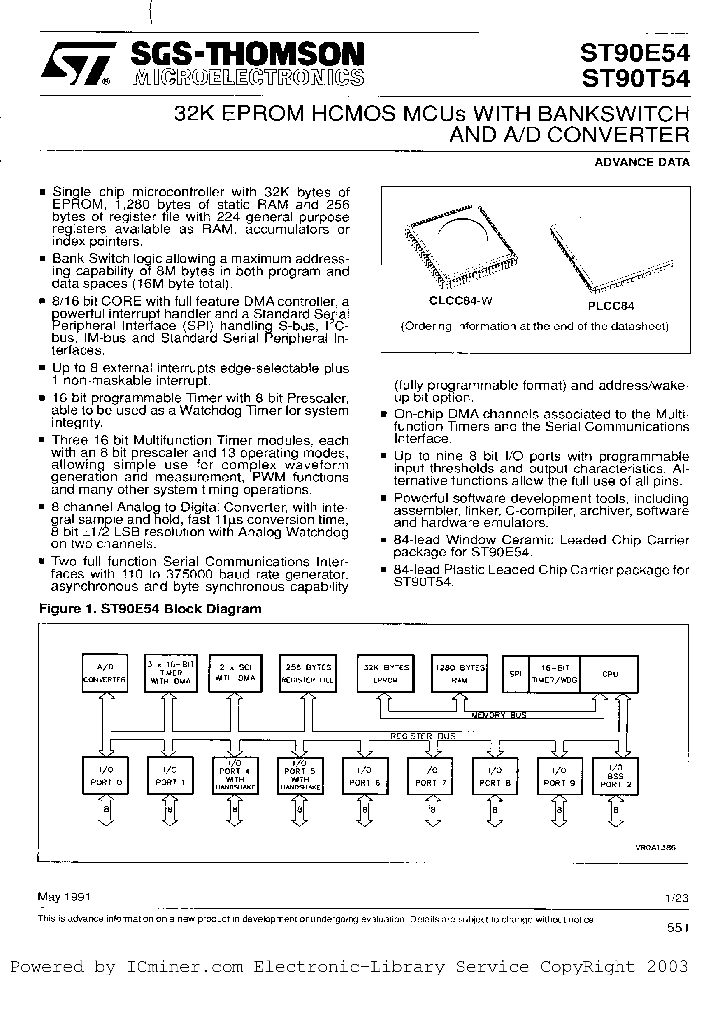 ST90E54L1_2718932.PDF Datasheet