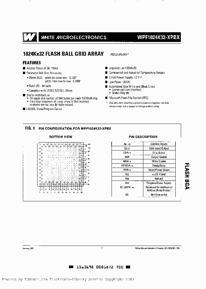 WPF1024K32-150PBC_2717365.PDF Datasheet
