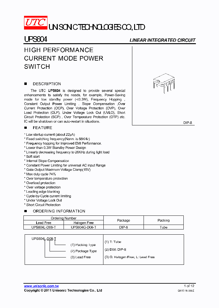 UPS604L-D08-T_2718726.PDF Datasheet