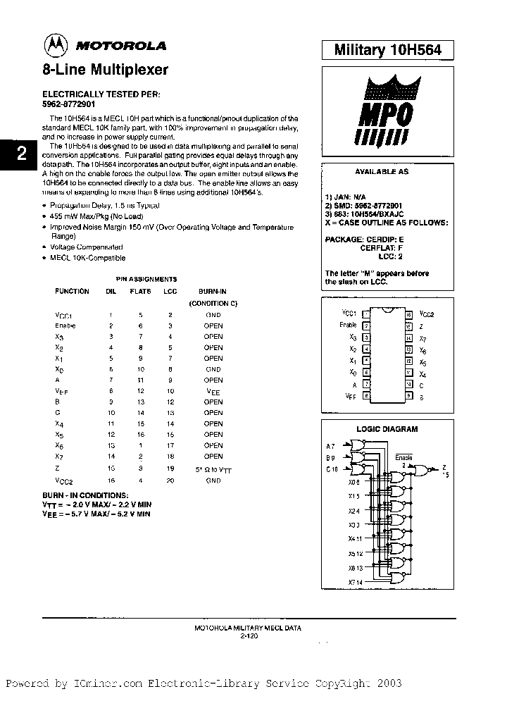 10H564MB2AJC_2720481.PDF Datasheet