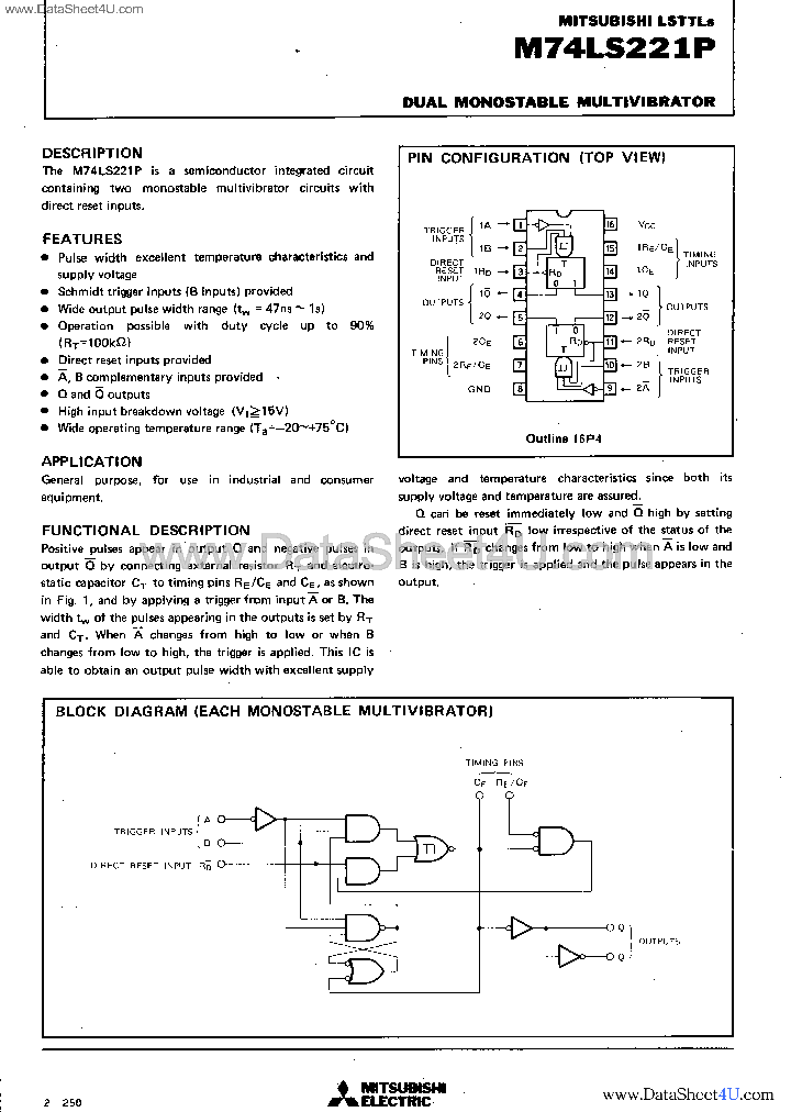M74LS221P_2721036.PDF Datasheet