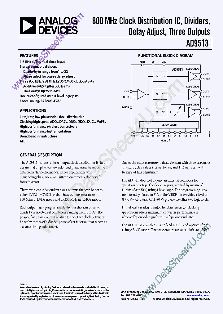 AD9513_2721490.PDF Datasheet
