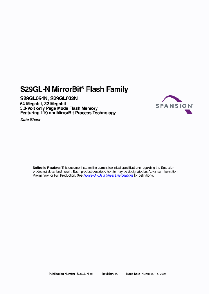 S29GL064N11BAIV10_2722042.PDF Datasheet