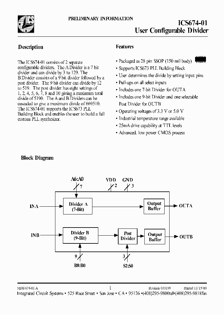 ICS674R-01_2723369.PDF Datasheet