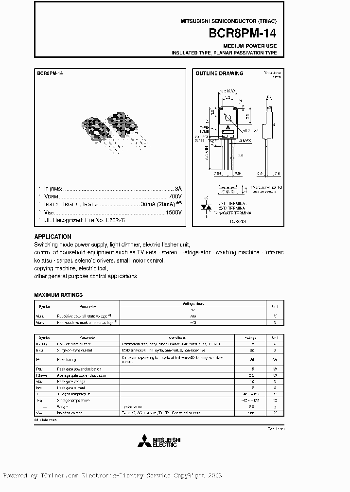 BCR8PM14R_2724043.PDF Datasheet