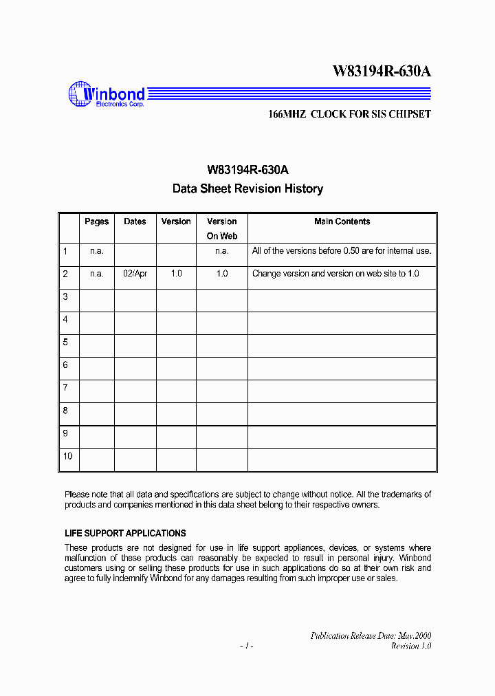 W83194R-630-630A_2724342.PDF Datasheet