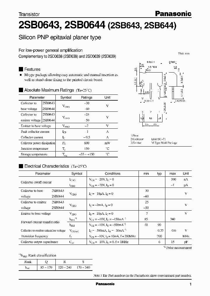 2SB644R_2724065.PDF Datasheet