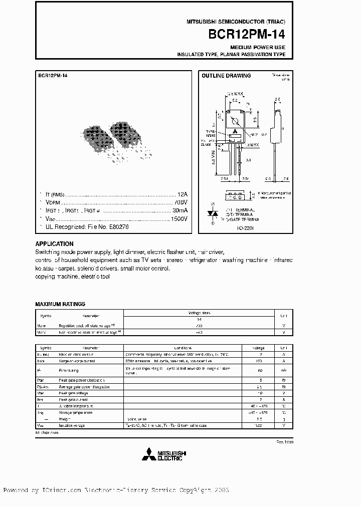 BCR12PM14R_2724041.PDF Datasheet