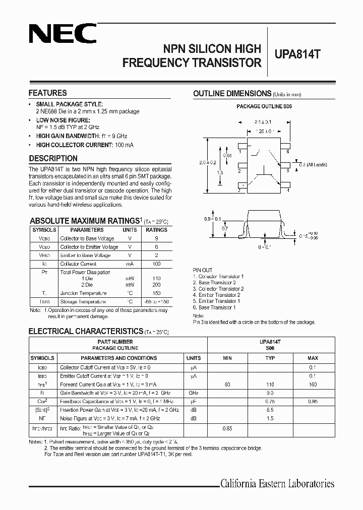 UPA814T-T1_2727081.PDF Datasheet