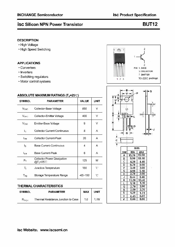 BUT12_2727239.PDF Datasheet