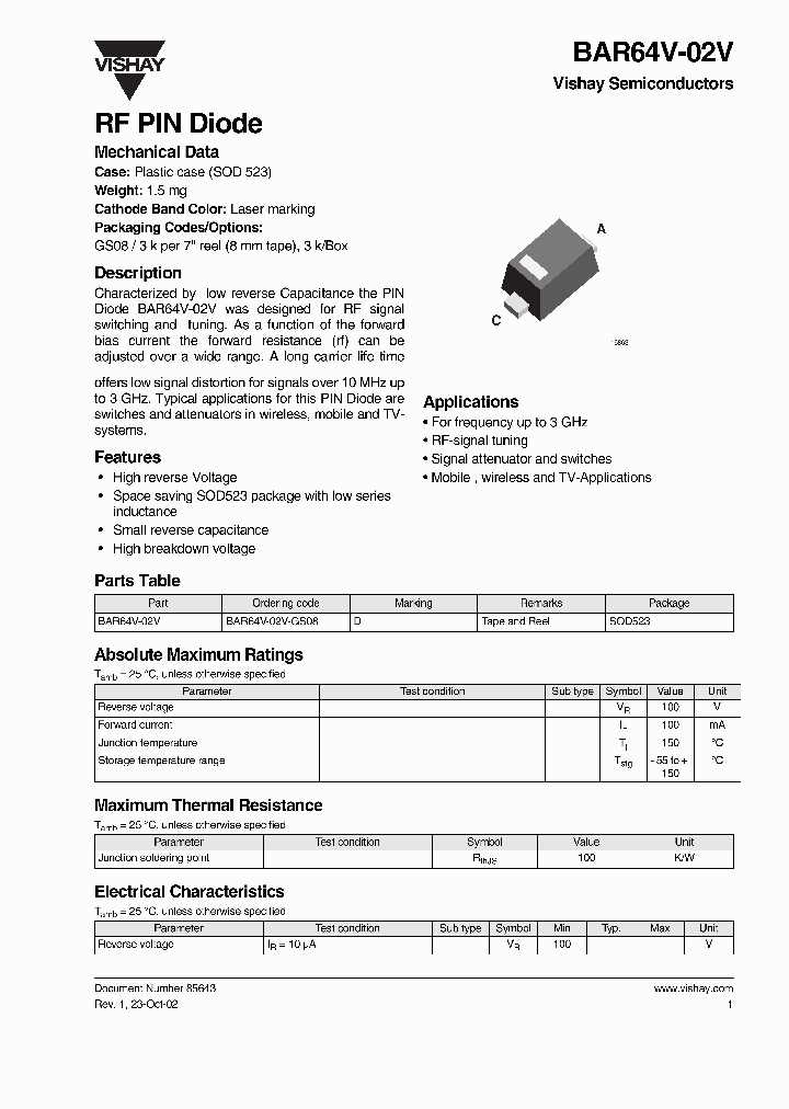 BAR64V-02V_2727903.PDF Datasheet