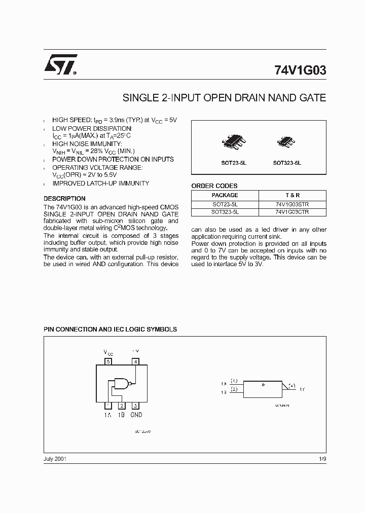 74V1G03CTR_2729223.PDF Datasheet