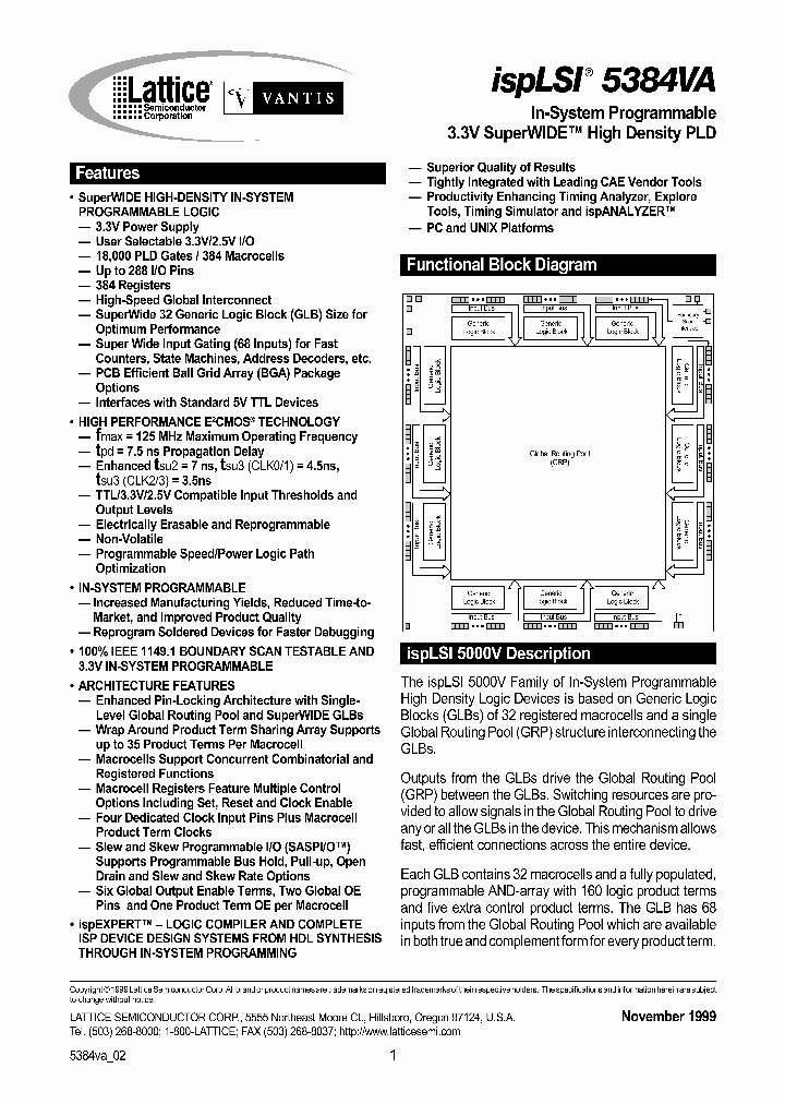 ISPLSI5384VA-70LB272I_2728775.PDF Datasheet