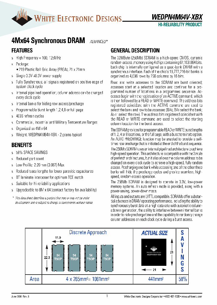 WEDPN4M64V-XBX_2729613.PDF Datasheet