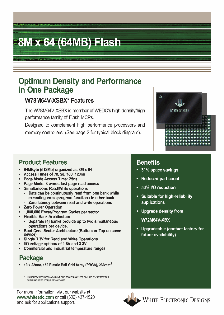 W78M64V-XSBX_2729719.PDF Datasheet
