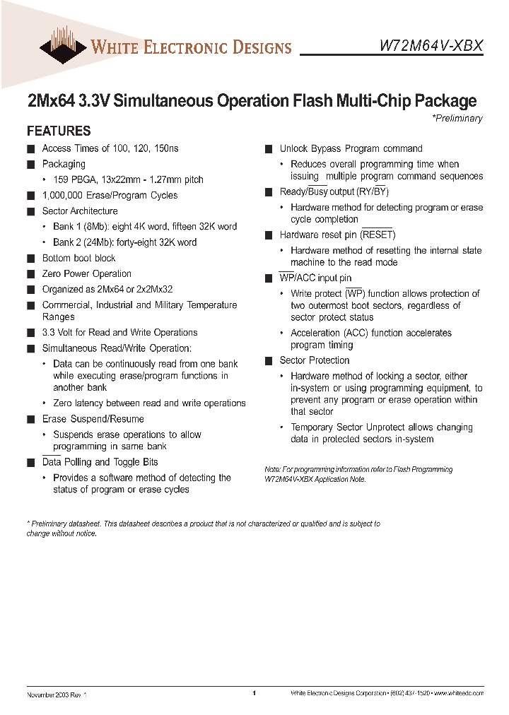 W72M64V-XBX_2729607.PDF Datasheet