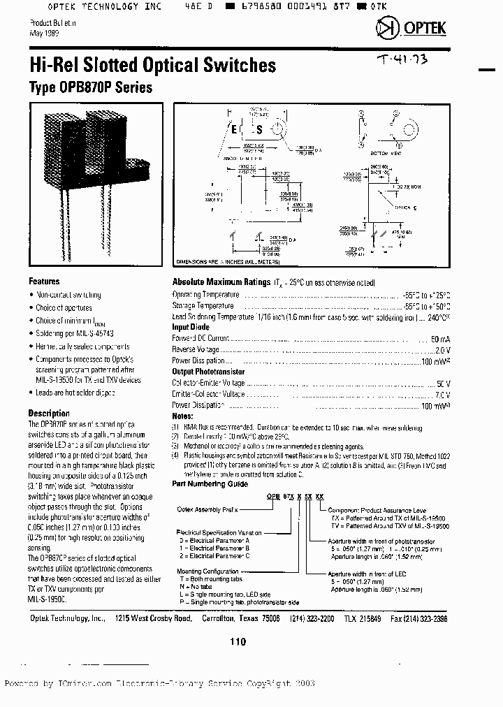 OPB871P51TX_2730695.PDF Datasheet