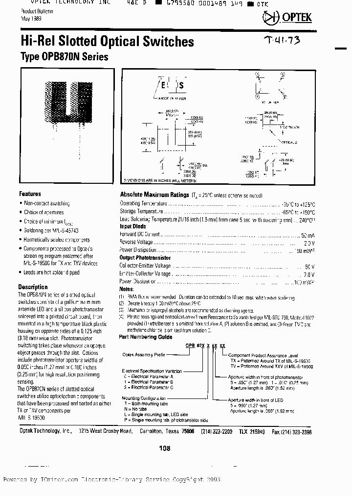 OPB871N51TX_2730692.PDF Datasheet