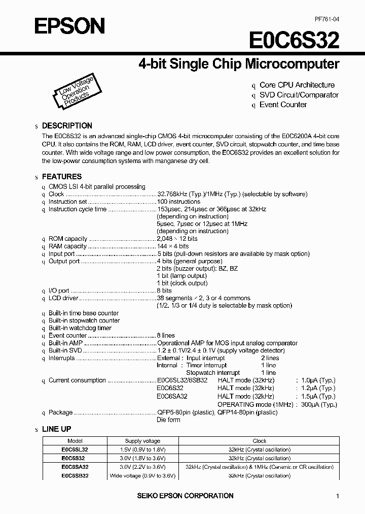 E0C6SB32Q14_2731408.PDF Datasheet