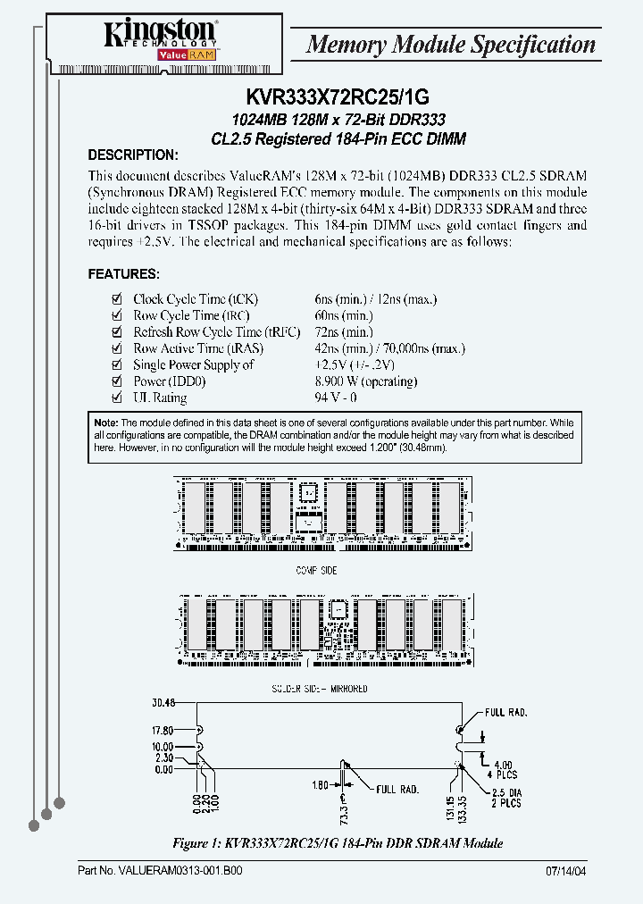 KVR333X72RC251G_2734123.PDF Datasheet