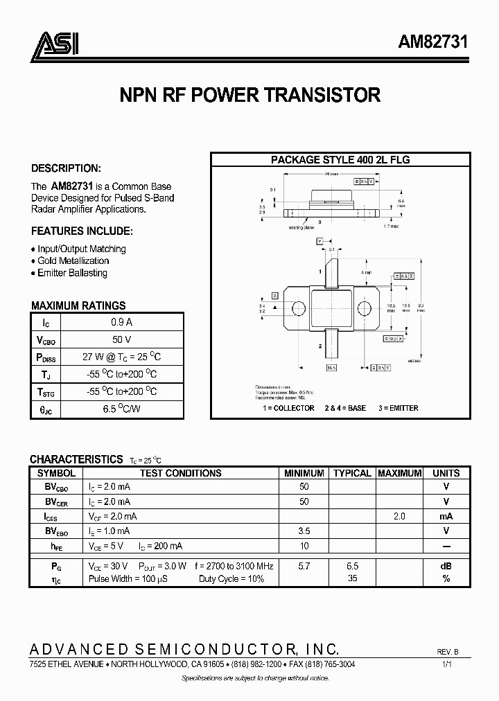 AM82731_2734598.PDF Datasheet