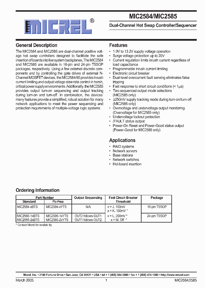 MIC2585-2XBTS_2734947.PDF Datasheet