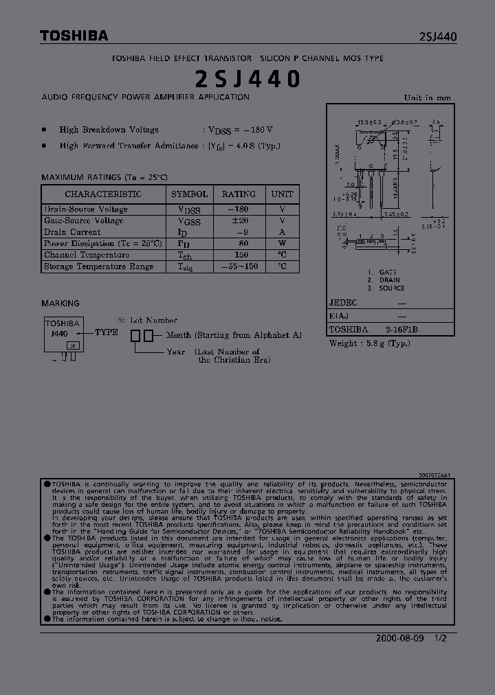 2SJ440_2739216.PDF Datasheet