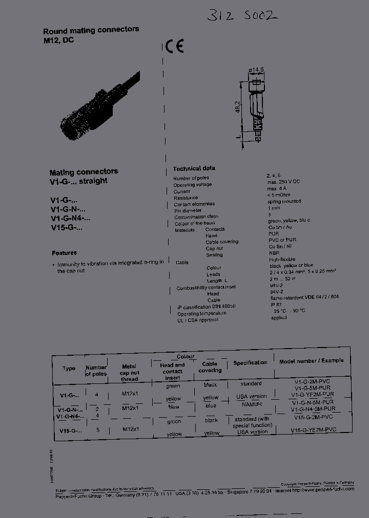 V1-W-N-5M-PUR_2740176.PDF Datasheet