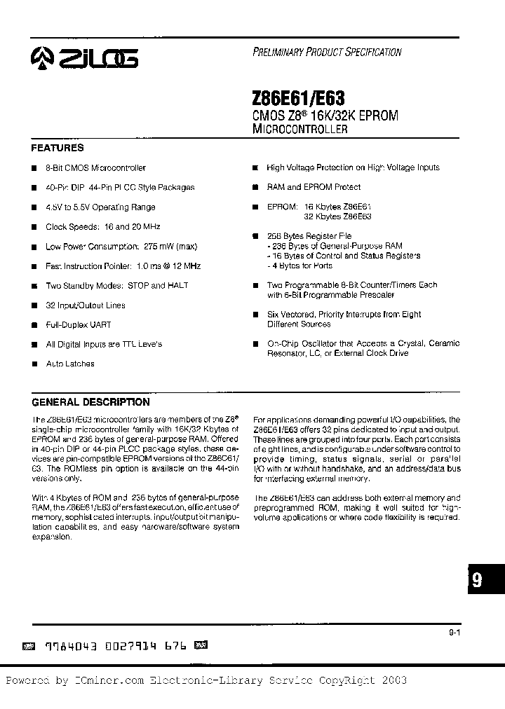 Z86E6116PSC_2740504.PDF Datasheet