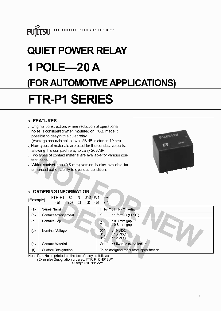 FTR-P1_2744273.PDF Datasheet