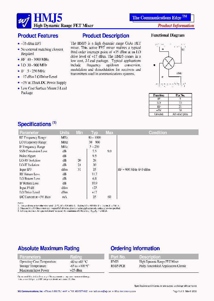 HMJ5-PCB_2744510.PDF Datasheet