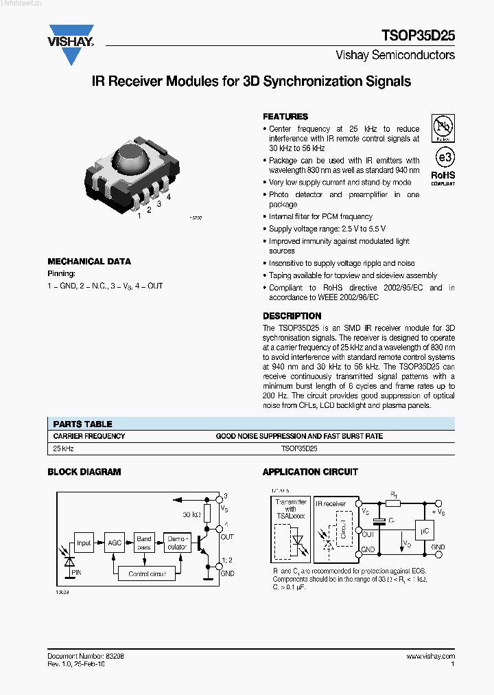 TSOP35D25_2746504.PDF Datasheet