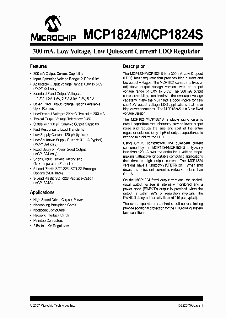 MCP1824S_2746141.PDF Datasheet
