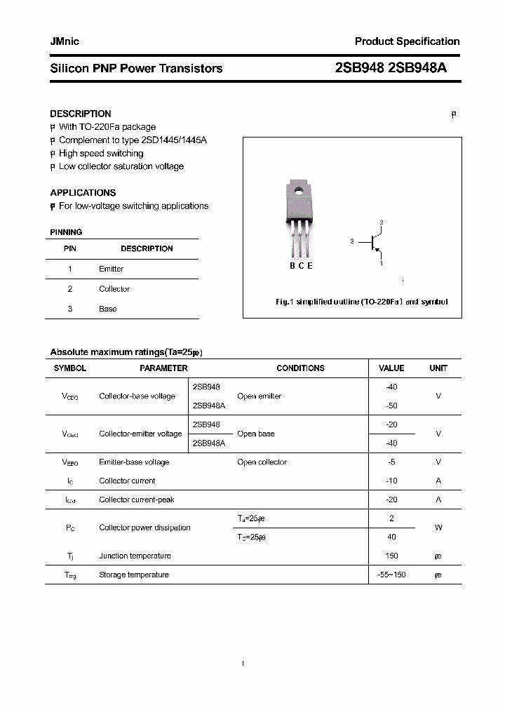 2SB948_2746487.PDF Datasheet