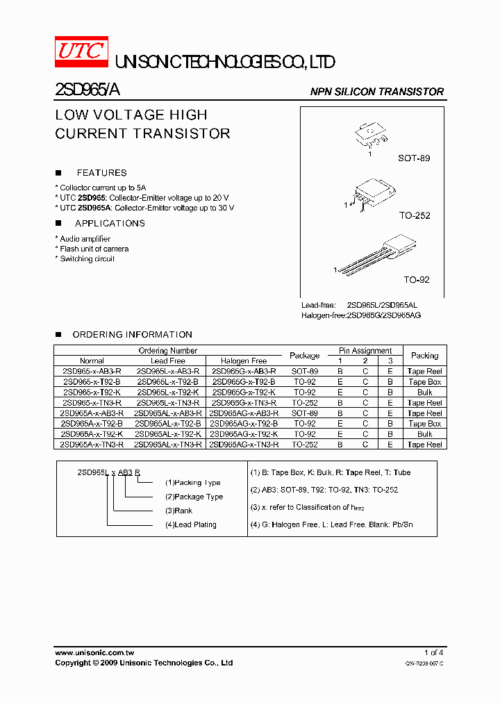 2SD965G-X-TN3-R_2746596.PDF Datasheet
