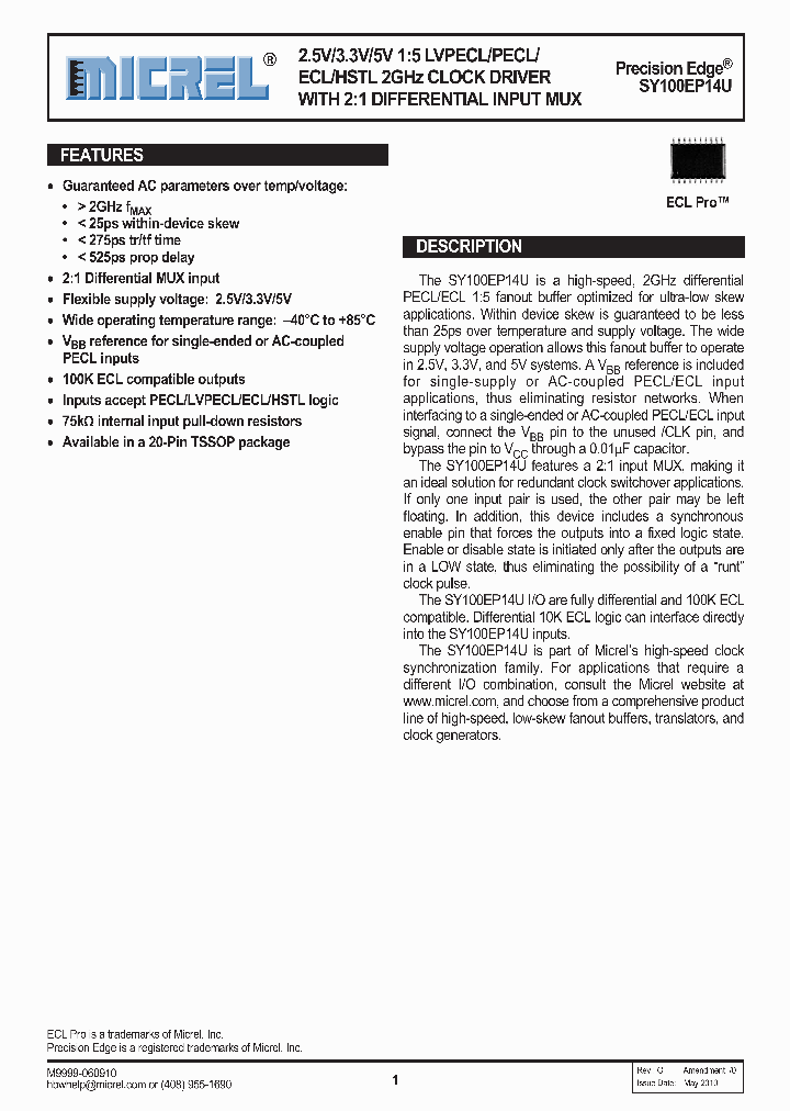 SY100EP14UK4GTR_2746934.PDF Datasheet