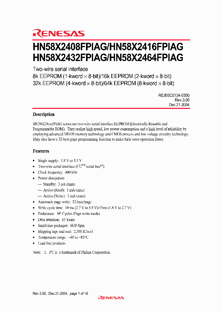 HN58X2408FPIAGE_2747785.PDF Datasheet