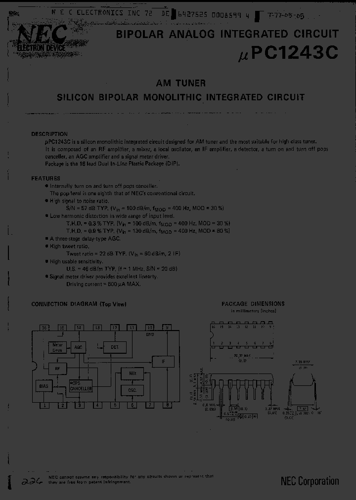 UPC1243C_2748479.PDF Datasheet