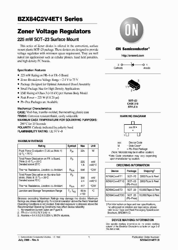 BZX84C2V4ET1D_2749386.PDF Datasheet