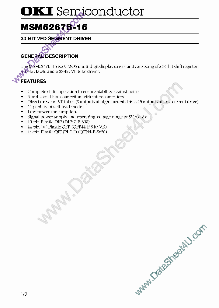 MSM5267B-15_2749978.PDF Datasheet