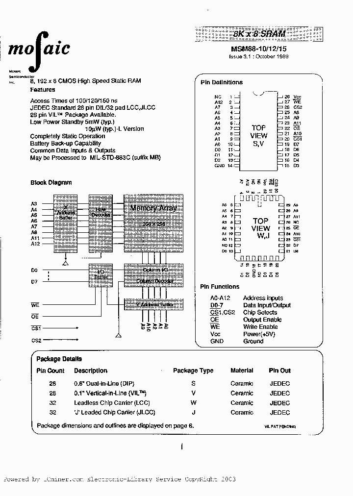 HMS188CSILP-15_2750877.PDF Datasheet