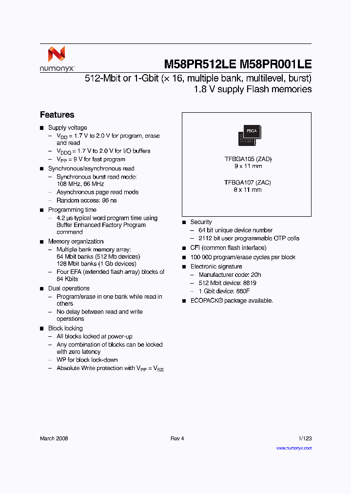 M58PR001LE_2751813.PDF Datasheet