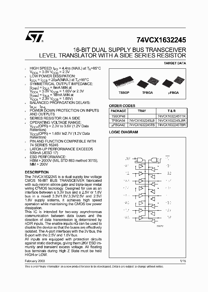 74VCX1632245TTR_2752068.PDF Datasheet