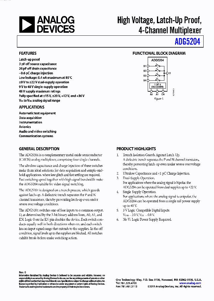 ADG5204_2752291.PDF Datasheet