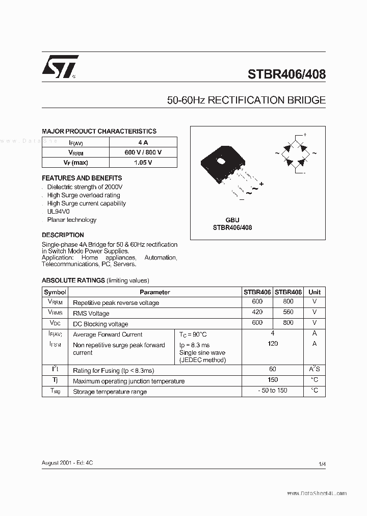 STBR406_2755156.PDF Datasheet