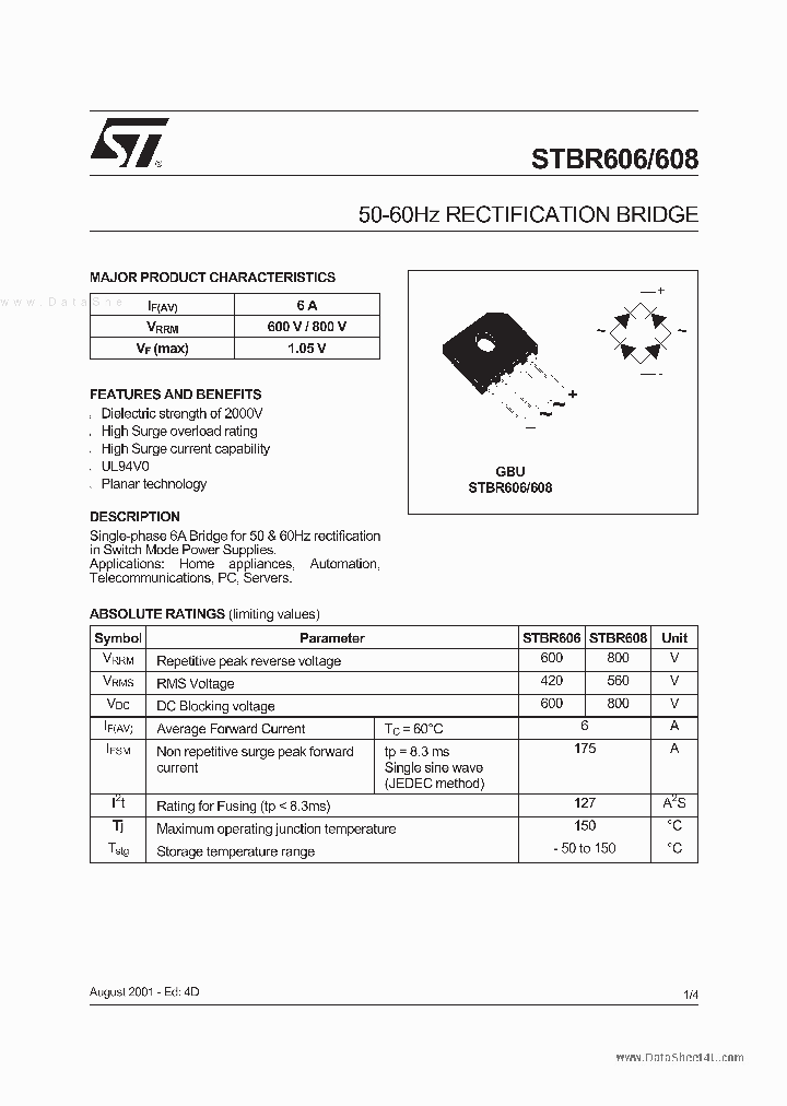 STBR606_2755157.PDF Datasheet