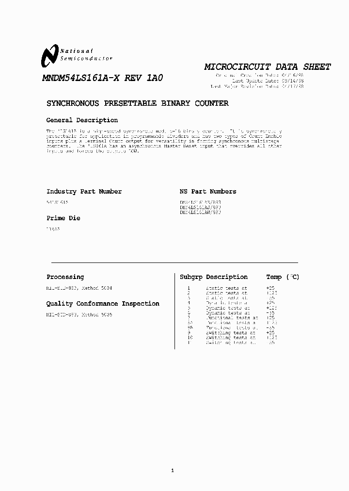 DM54LSI61AE883_2755706.PDF Datasheet