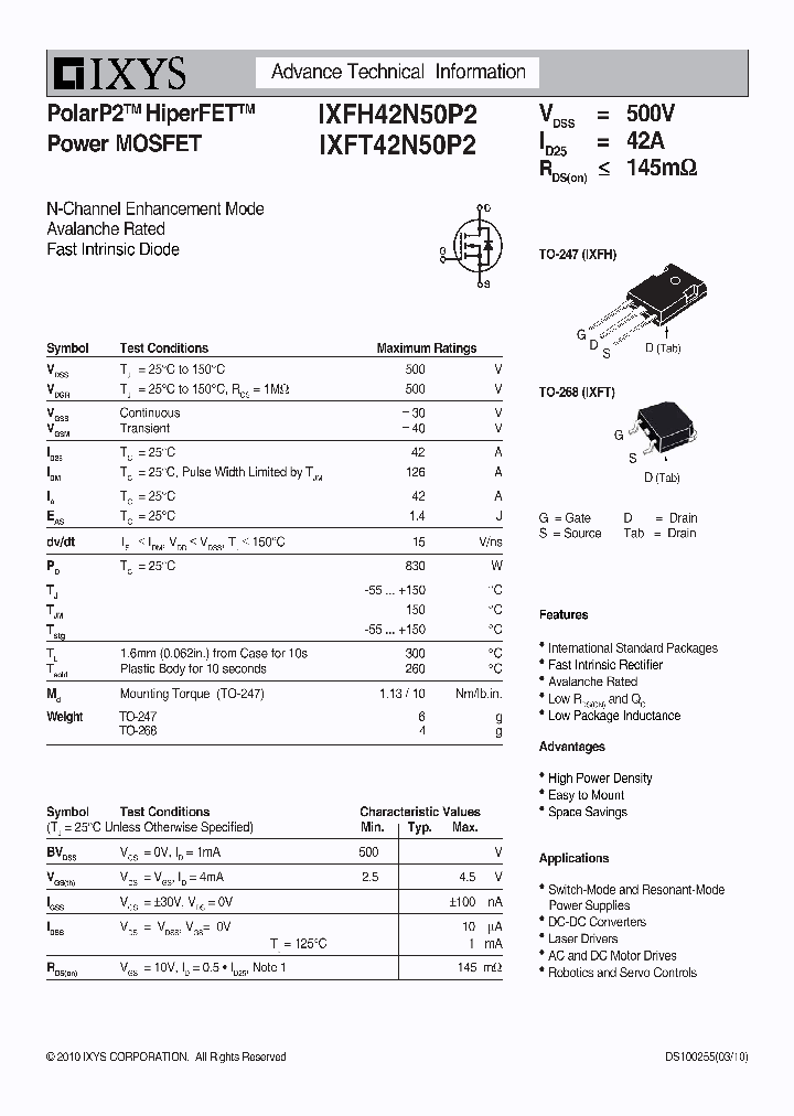 IXFH42N50P2_2757360.PDF Datasheet