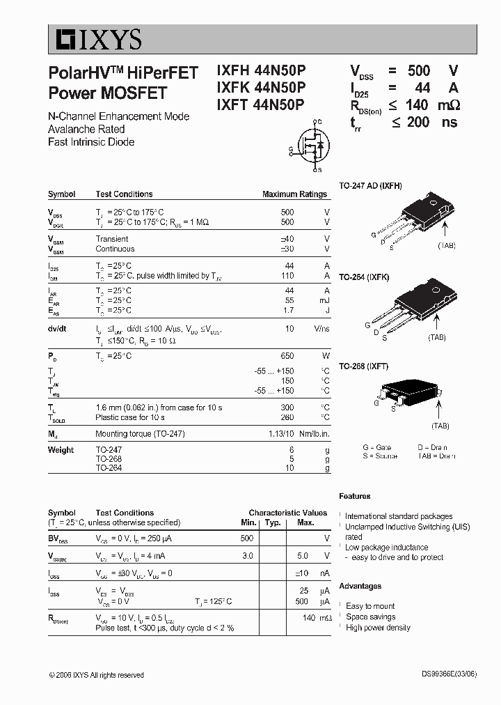 IXFH44N50P_2757362.PDF Datasheet